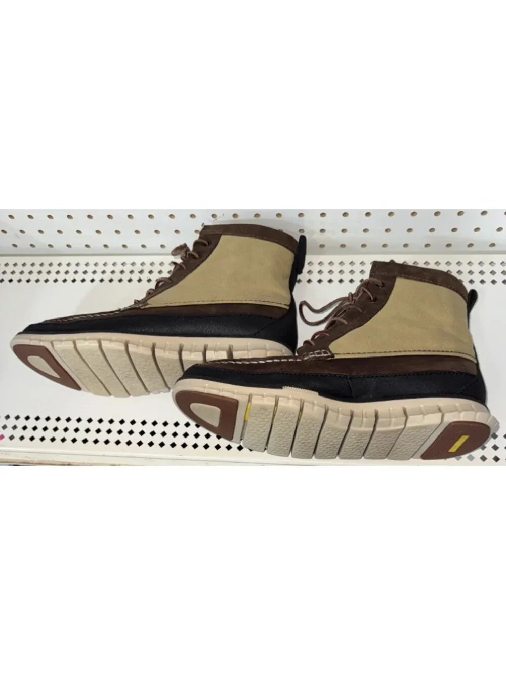 Cole Haan Zerogrand Tall Mens Leather Casual Chukka Boots Size 11 Brown Sequoia